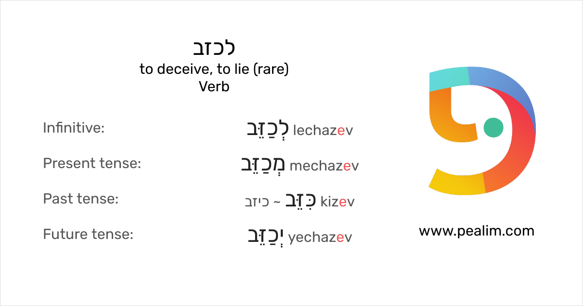 to-deceive-to-lie-rare-hebrew-conjugation-tables