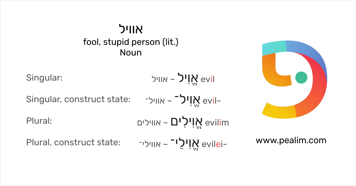 fool-stupid-person-lit-hebrew-conjugation-tables